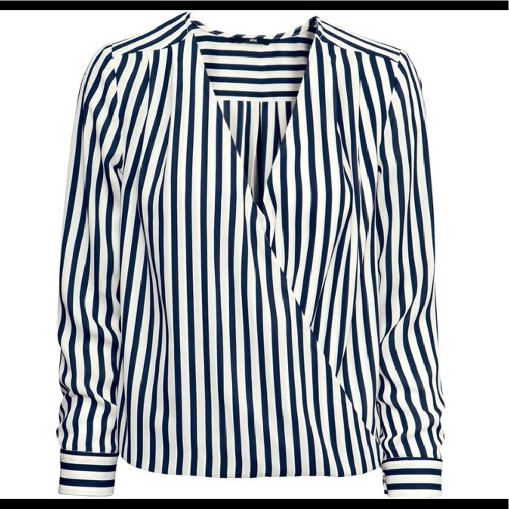 H&M wrap blouse